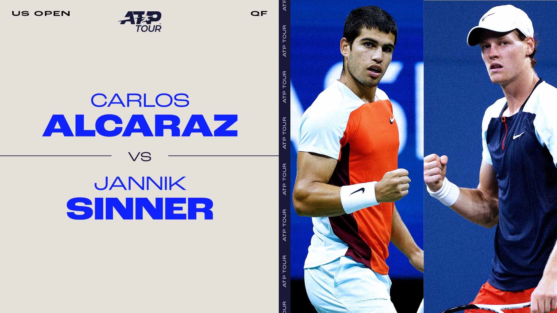 Lịch thi đấu tứ kết US Open 2022 hôm nay: Sinner vs Alcaraz