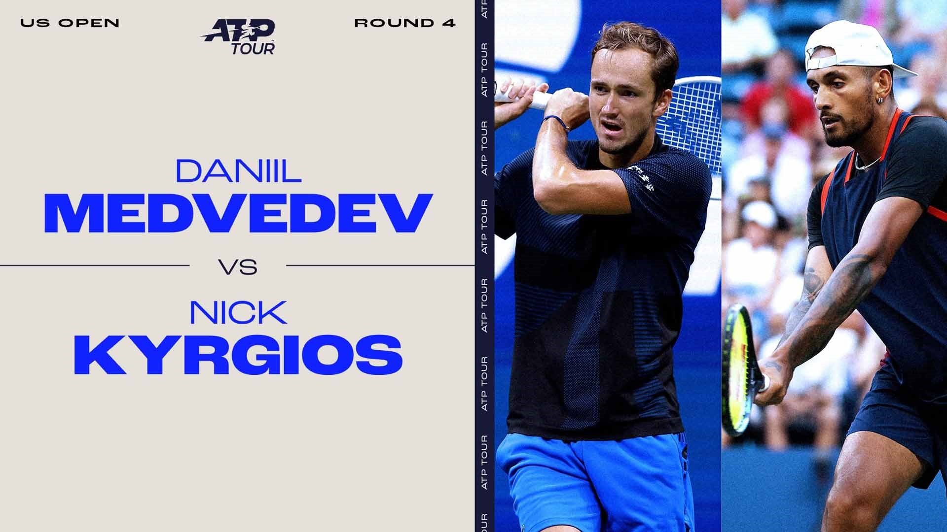 Lịch thi đấu vòng 4 US Open 2022: Daniil Medvedev vs Nick Kyrgios
